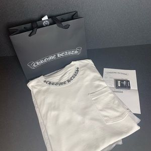 Chrome Hearts White Neck Logo Tee